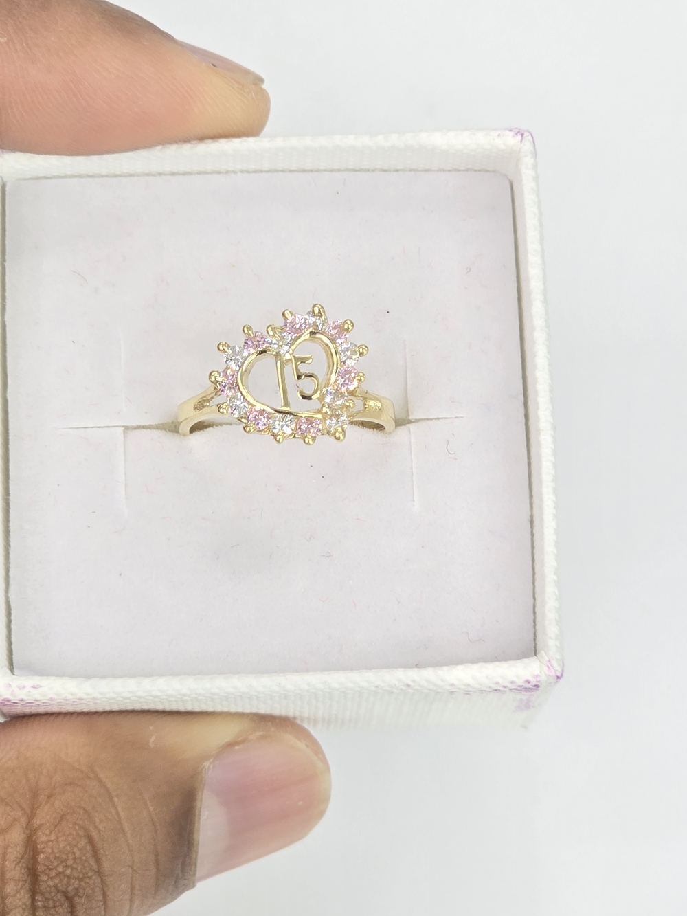10kt Real Gold Quincenera Ring Fot Girl